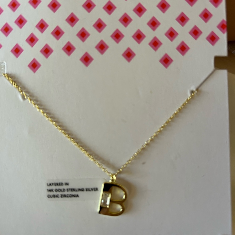 Initial “B” Necklace
